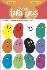 Jolly Jelly Beans Stick-N-Sniff - Faith That Sticks Stickers