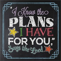 I Know The Plans I Have For You, Says The Lord (Hard Cover)