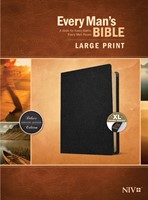 Every Man's Bible NIV, Large Print (Genuine Leather, Black, (Genuine Leather)