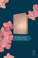 NLT THRIVE Devotional Bible for Women, Rose Metallic (Imitation Leather)