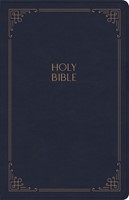 KJV Large Print Personal Size Reference Bible, Navy (Imitation Leather)