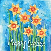 Sunny Daffodils Easter Cards (pack of 5) (Cards)