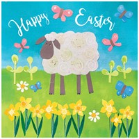 Easter Sheep Cards (pack of 5) (Cards)