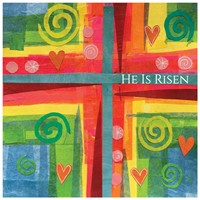 He is Risen Cross Easter Cards (pack of 5) (Cards)
