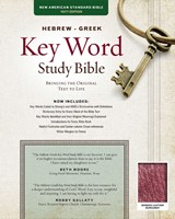 NASB Hebrew-Greek Key Word Study Bible BL Burgundy (Bonded Leather)