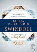 Biblia de estudio Swindoll NTV, Tapa dura, Azul