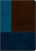 Biblia de estudio Swindoll NTV, SentiPiel, Café/Azul/Turques