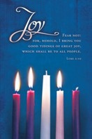 Joy Advent Candles Bulletin (100 pack) (Bulletin)