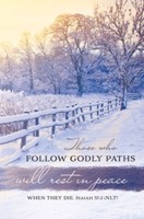 Follow Godly Paths Funeral Bulletin (pack of 100) (Bulletin)