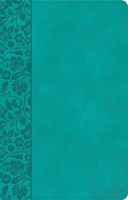 NASB Large Print Personal Size Reference Bible, Teal (Imitation Leather)