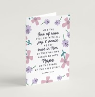 May the God of Hope (Petals) - Greeting Card (Cards)