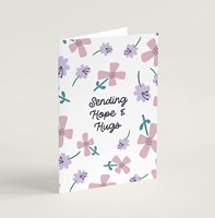 Sending Hope and Hugs (Petals) - Greeting Card (Cards)