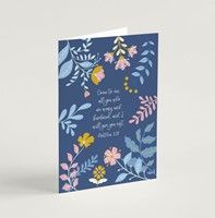 Give You Rest (Blooms) - Greeting Card (Cards)