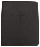 Kjver Thinline Bible/Personal Size-Black Ultrasoft