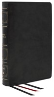 NKJV Reference Bible, Classic Verse-by-Verse, Black (Genuine Leather)