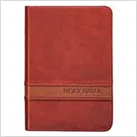 KJV Large Print Compact Bible, Brown (Imitation Leather)
