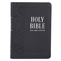 KJV Large Print Compact Bible, Black (Imitation Leather)