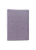 Jeremiah 29:11 Purple Journal with Zip (Imitation Leather)