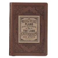 Man's Heart Journal with Zip (Imitation Leather)