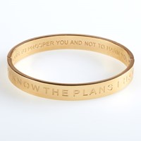 I Know the Plans Hinged Bangle (General Merchandise)