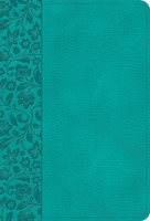 NASB Large Print Compact Reference Bible, Teal Leathertouch (Imitation Leather)