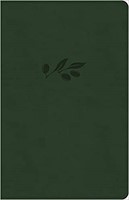 CSB Thinline Bible, Olive LeatherTouch (Imitation Leather)