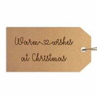 Warm Wishes at Christmas Gift Tags (General Merchandise)