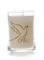 Peace Glass Non Scented Candle (Individual) (General Merchandise)