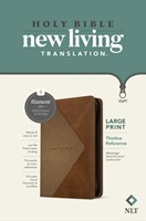 NLT Large Print Thinline Reference Zipper Bible, Filament (Imitation Leather)