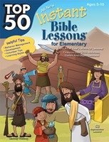 Top 50 Instant Bible Lessons for Elementary with Object Less (Paperback)