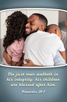 The Just Man Walketh Father's Day Bulletin (pack of 100) (Bulletin)