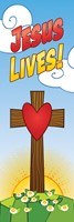 Jesus Lives! Kids Easter Bookmark (pack of 25) (Bookmark)