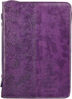 Faith Purple Bible Case, Large (Bible Case)