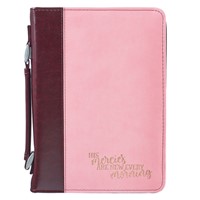 His Mercies Pink Bible Case, Large (Bible Case)