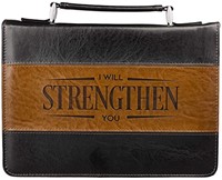 I Will Strengthen You Classic Bible Case, Large (Bible Case)