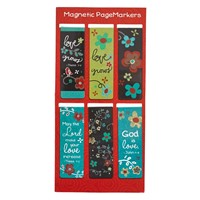 Love Grows Assorted Magnetic Bookmark (pack of 6) (Bookmark)