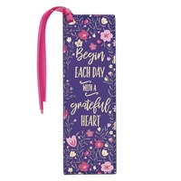Grateful Heart Faux Leather Bookmark (Bookmark)
