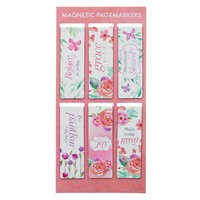 Blossoms Assorted Magnetic Bookmark (pack of 6) (Bookmark)