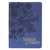 Strength and Dignity Zip Journal (Imitation Leather)