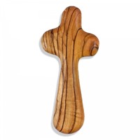 Olivewood Holding Cross, Medium (Wood)