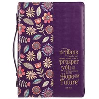 I Know the Plans Purple Fashion Bible Case, Large (Bible Case)