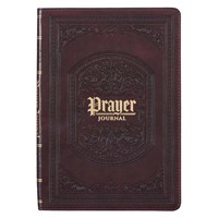 The Lord's Prayer Dark Brown Prompted Prayer Journal (Imitation Leather)
