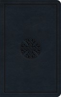 ESV Premium Gift Bible, Navy, Mosaic Cross Design (Imitation Leather)