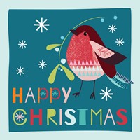Robin Happy Christmas - Christmas Cards (pack of 10) (Cards)