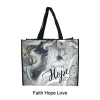 Faith Hope Love Large Shopping Bag (General Merchandise)