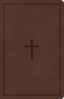 CSB Large Print Personal Size Reference Bible, Brown Leather (Imitation Leather)