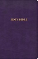 KJV Thinline Bible, Purple LeatherTouch (Imitation Leather)
