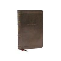 NKJV Personal Size Reference Bible, Brown, Indexed (Imitation Leather)