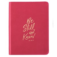 Be Still and Know LuxLeather Journal (Imitation Leather)