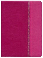 RVR 1960 Biblia de Estudio Holman, fucsia/rosado con filigra